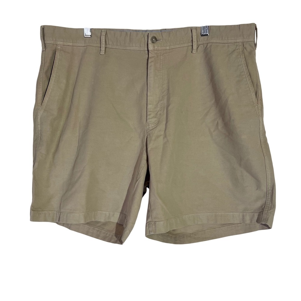 Peter Millar Crown Comfort Khaki Tan Cotton Stretch Shorts Mens 40